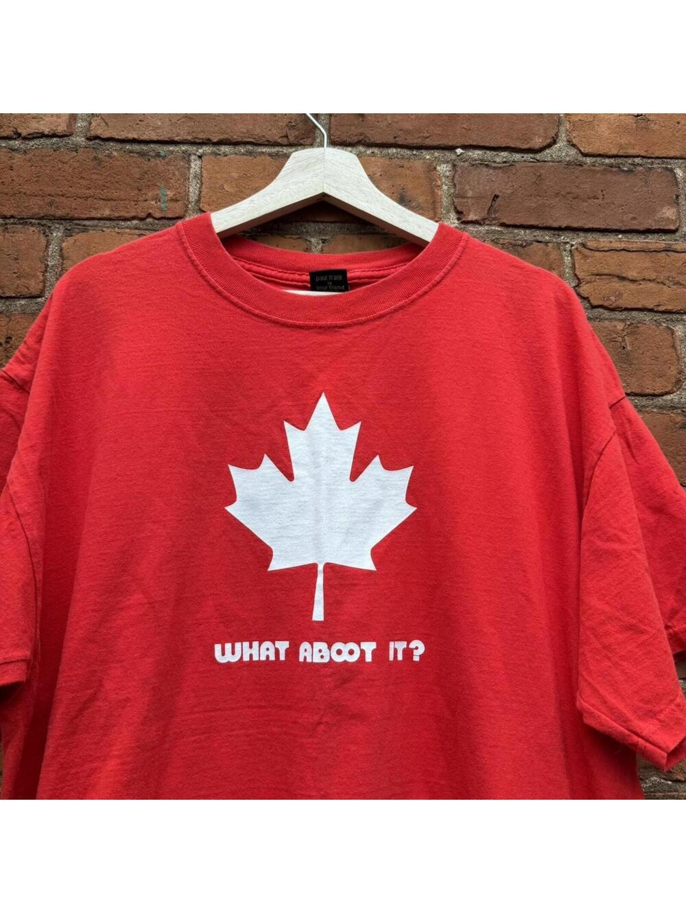 Vintage Paul frank Canada what aboot it t shirt 00s XL